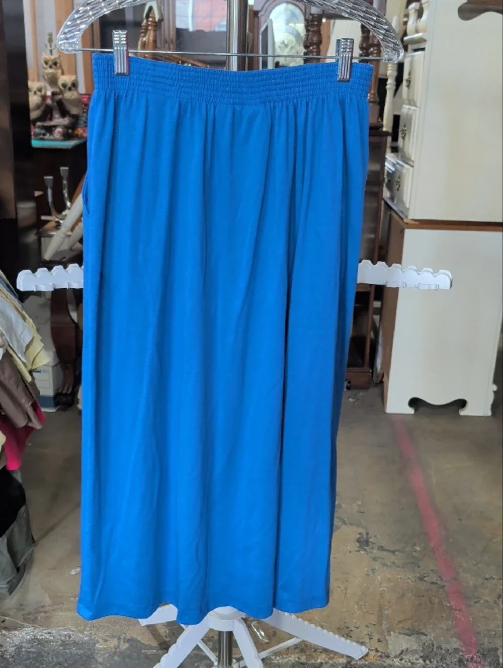 Jaclyn Smith Sport Blue Button-Front Women's Skirt